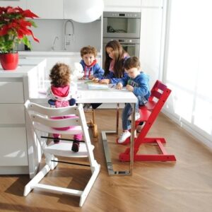 TRONA SILLA COMER DE MADERA BABY ACE EVOLUTIVA BLANCO o NATURAL o VERDE