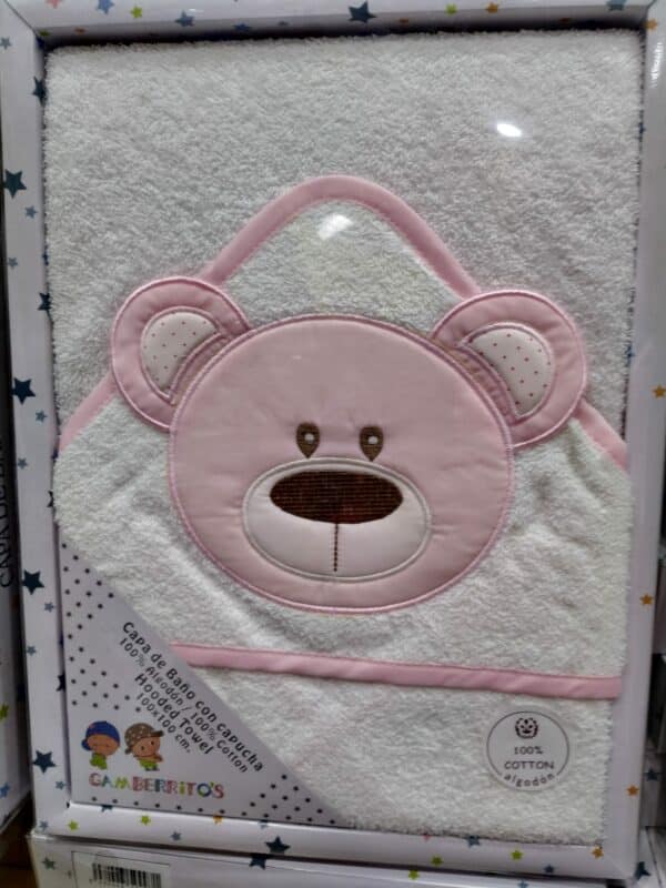 toallita baño bebe capa capucha gamberritos