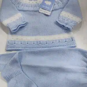Conjuntito Bebe Recien Nacido PRIMAVERA 2020 Macilusion 7601 celeste Oferta Baratito