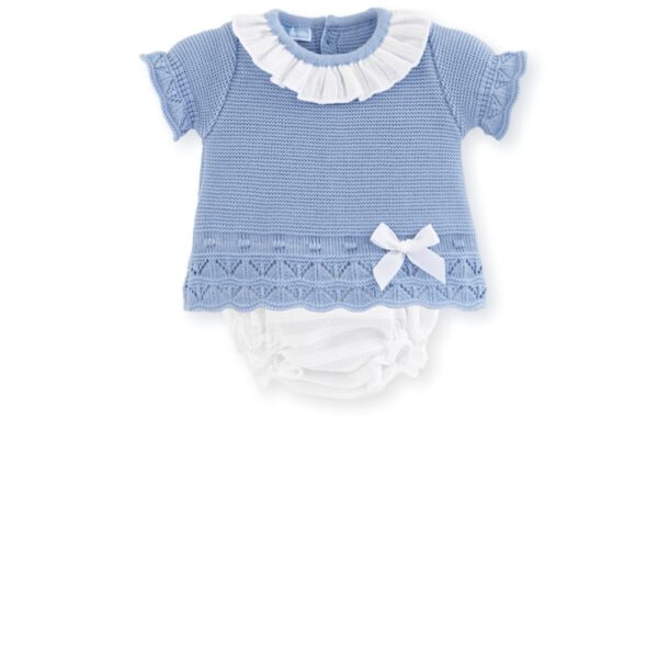 Conjuntito Bebe Recien Nacido PRIMAVERA VERANO 2020 Macilusion 7622 azul/Blanco Oferta Baratito