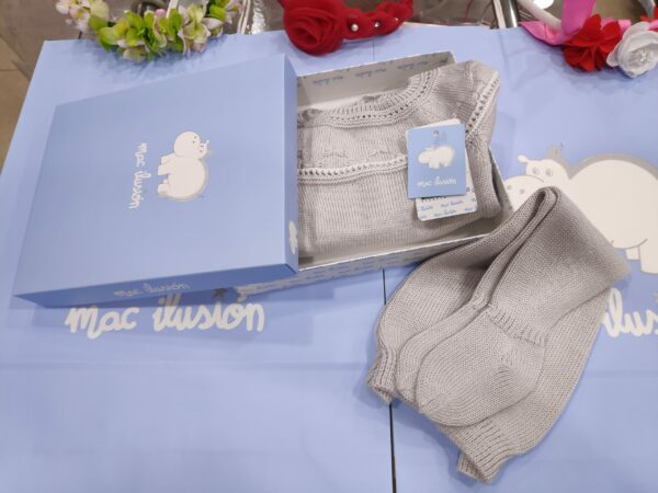 Conjuntito Bebe Recien Nacido PRIMAVERA 2020 Macilusion 7603 Gris Oferta Baratito