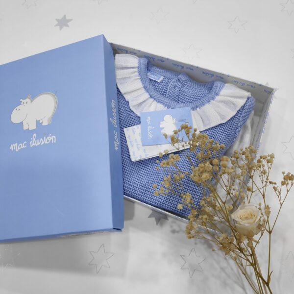 Conjuntito Bebe Recien Nacido PRIMAVERA VERANO 2020 Macilusion 7622 azul/Blanco Oferta Baratito