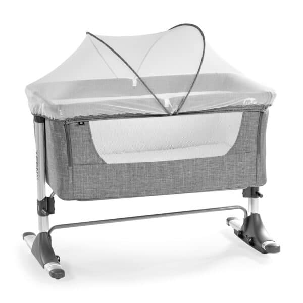 MINICUNA TEENY Gris sola 430103 o con pack textil incluido 430103B COLECHO TRANSPIRABLE BALANCIN MOSQUITERA BOLSA TRANSPORTE OFERTA