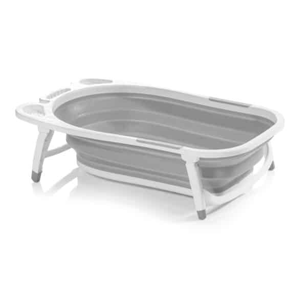 BAÑERA BAÑERITA PLEGLABLE BEBE MS FOLD GRIS OCUPA POCO LIGERA VIAJES VIAJE
