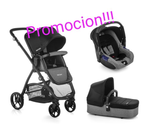 CARRITO COCHECITO BEBE BE COOL SLIDE 3 piezas TOP PLUS 8006 BE BLACK 2020 OFERTA ESLIDE NIÑO BE COL ligero comodo