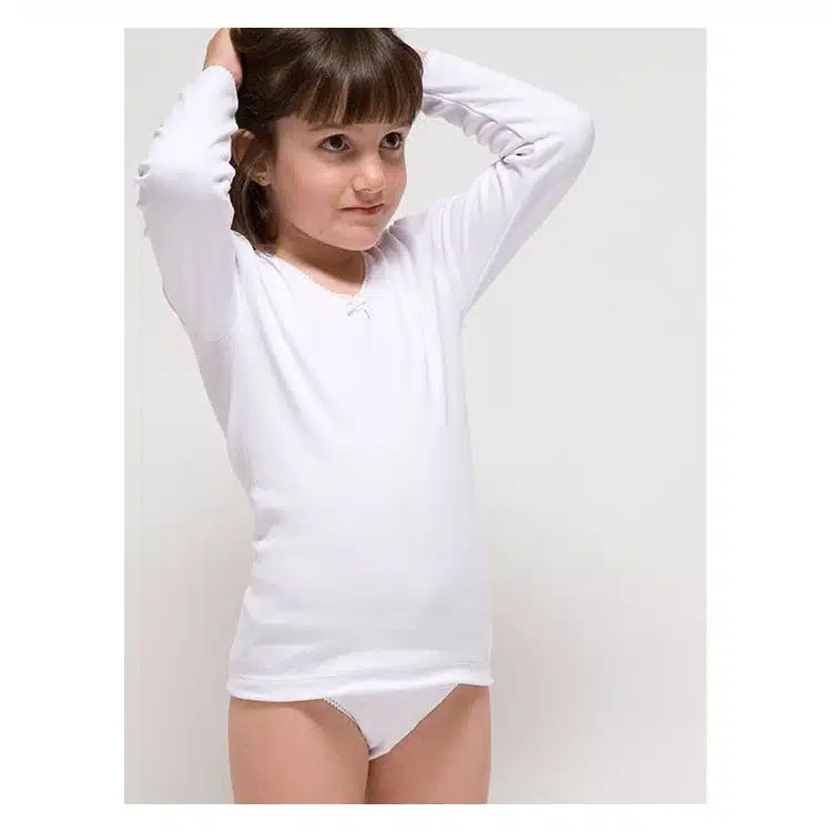 CAMISETAS ROPA INTERIOR CALENTITA TERMAL MANGA LARGA NIÑA INVIERNO