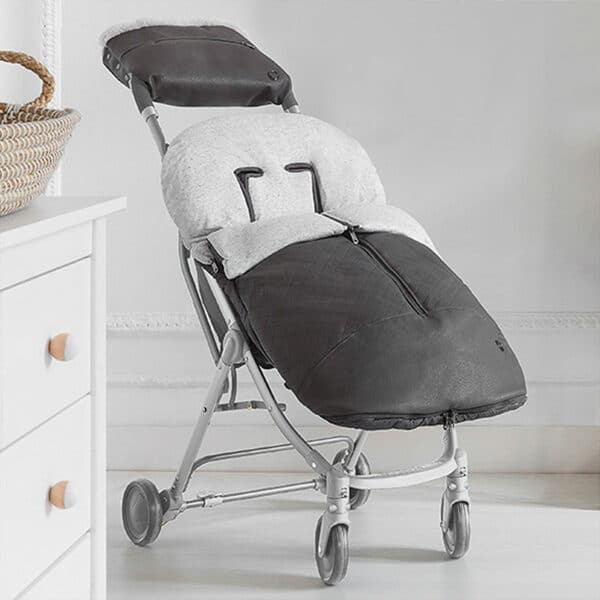 REGALO PELELITO CON EL SACO Y FUNDA ACOLCHADO DE SILLA CARRITO DE PASEO MAYORAL 9841 GRIS CALENTITO INVIERNO