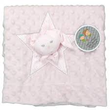 MANTITA MANTA ARRULLO MULTIUSOS CON MUÑECO OSITO TIPO DUDU CALENTITA SUAVE FORRADA GAMBERRITOS 10150 ROSA