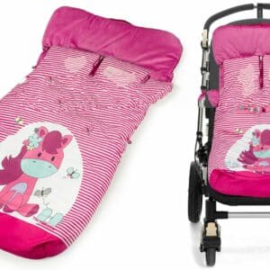 SACO SAQUITO SILLA SILLITA CARRO COCHE DE PASEO BEBE UNIVERSAL GAMBERRITOS ROSA 10310 CALENTITO POLAR
