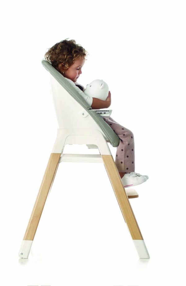 TRONA WOODDY SILLA DE COMER JANE EVOLUTIVA 6Meses a 8Años ERGONOMICA DESENFUNDABLE LAVABLE BANDEJA EXTRAIBLE LAVAVAJILLAS T97 MADERA y PLASTICO 6220 - Imagen 5