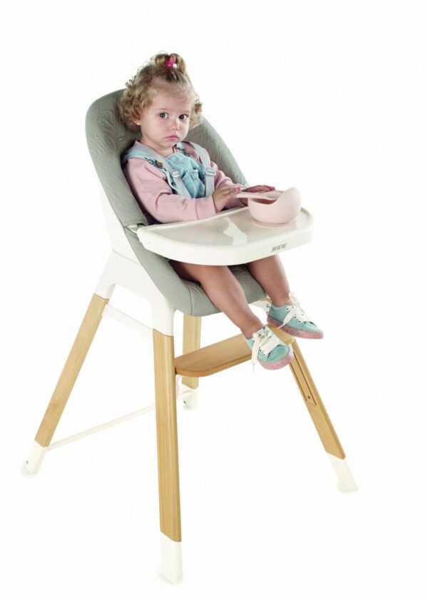 TRONA WOODDY SILLA DE COMER JANE EVOLUTIVA 6Meses a 8Años ERGONOMICA DESENFUNDABLE LAVABLE BANDEJA EXTRAIBLE LAVAVAJILLAS T97 MADERA y PLASTICO 6220