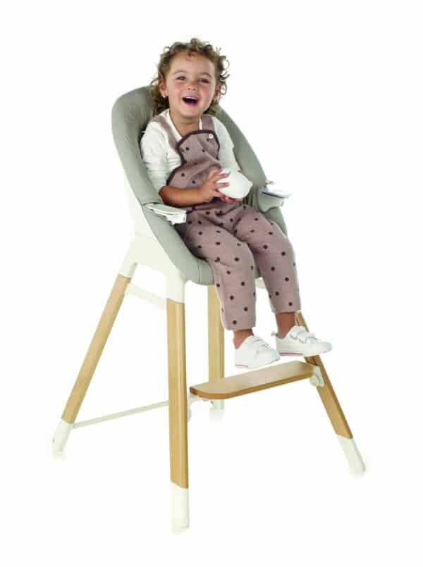 TRONA WOODDY SILLA DE COMER JANE EVOLUTIVA 6Meses a 8Años ERGONOMICA DESENFUNDABLE LAVABLE BANDEJA EXTRAIBLE LAVAVAJILLAS T97 MADERA y PLASTICO 6220 - Imagen 2
