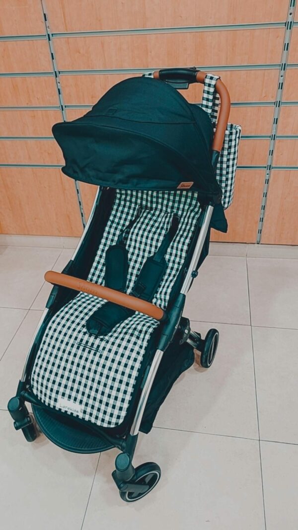 ARTESANAL COLCHONETA FUNDA SILLA PASEO BEBE UNIVERSAL PARA LA MAYORIA DE CARRITOS PRODUCTO HECHO A MANO EXCLUSIVO TIENDAMARILUZ UNIDADES LIMITADAS VICHY MARINO