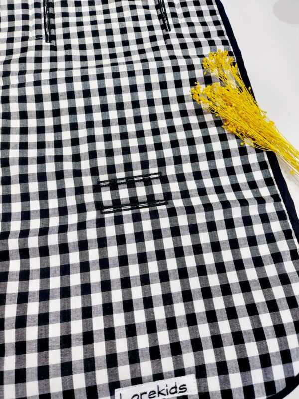 ARTESANAL COLCHONETA FUNDA SILLA PASEO BEBE UNIVERSAL PARA LA MAYORIA DE CARRITOS PRODUCTO HECHO A MANO EXCLUSIVO TIENDAMARILUZ UNIDADES LIMITADAS VICHY MARINO