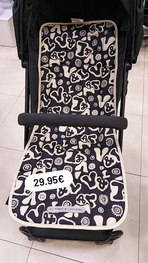 COLCHONETA FUNDA SILLA PASEO UNIVERSAL VICTORIO  LUCCHINO  VICTORIO & LUCCHINO  BABY ACE BABYESSENTIALS NEGRA/BEIGE