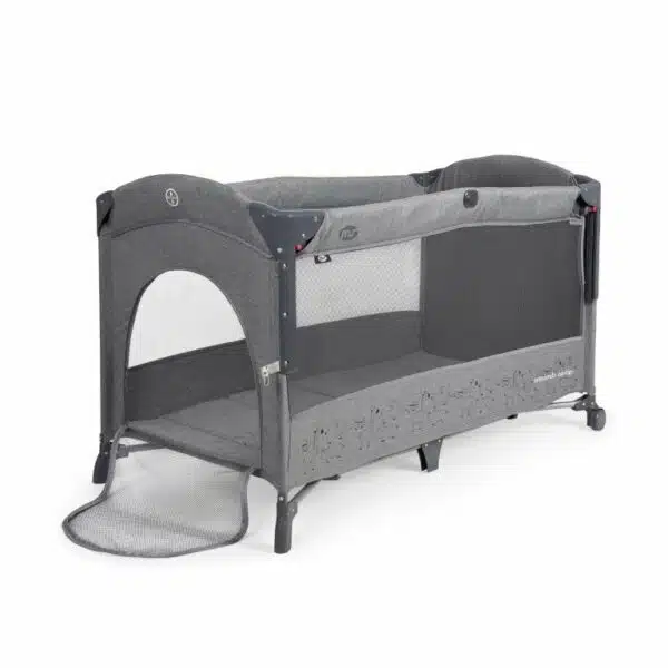 PARQUE CUNA PLEGABLE VIAJE LIGERO MEDIDA STANDART NIÑOA BEBE BASIC MS  630133 ESTRELLITAS GRIS ECONOMICO BARATO OFERTA