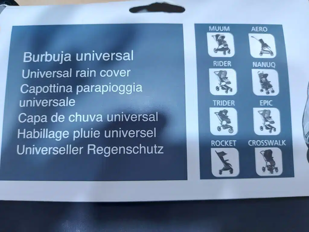 Burbuja Universal de Lluvia Protector para Sillas Carritos de Paseo de Bebé