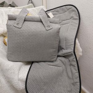 BOLSO PANERA TALEGA CARRITO Y SILLITA PASEO BEBE NIÑOA COMODO GRAN ABERTURA DISBEBE GRIS ESTRELLITAS HECHO EN ESPAÑA