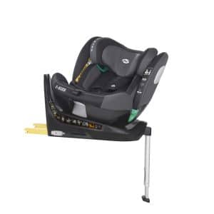 1849- SILLA AUTO LE MANS MS NEGRO Y GRIS I SIZE GRUPOS 0 1 2 3 DESDE RECIEN HASTA 36 KG GIRATORIA HOMOLOGADA EVOLUTIVA COCHE BEBE NIÑOA