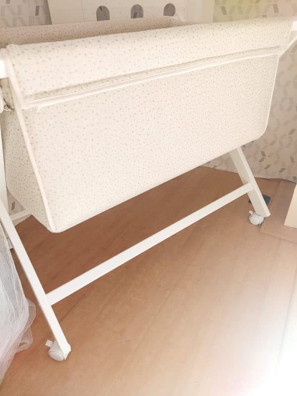 MINICUNA ESTRELLITAS VERDE MINT PLEGADO TIJERA MADERA BEBE NIÑOA
