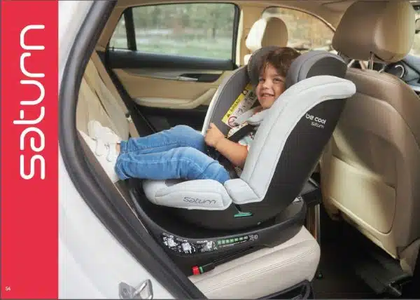 SILLA AUTO 2024 SATURN BE COOL BEBE niñoa de 40 hasta 150 cm I-SIZE Reversible acontramarcha evolutiva 7044 Z13 Carbon