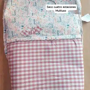 Saco Silla Paseo Universal ROSY FUENTES niñoa mod 721054 vichy Rosa color  10 Cuatro estaciones