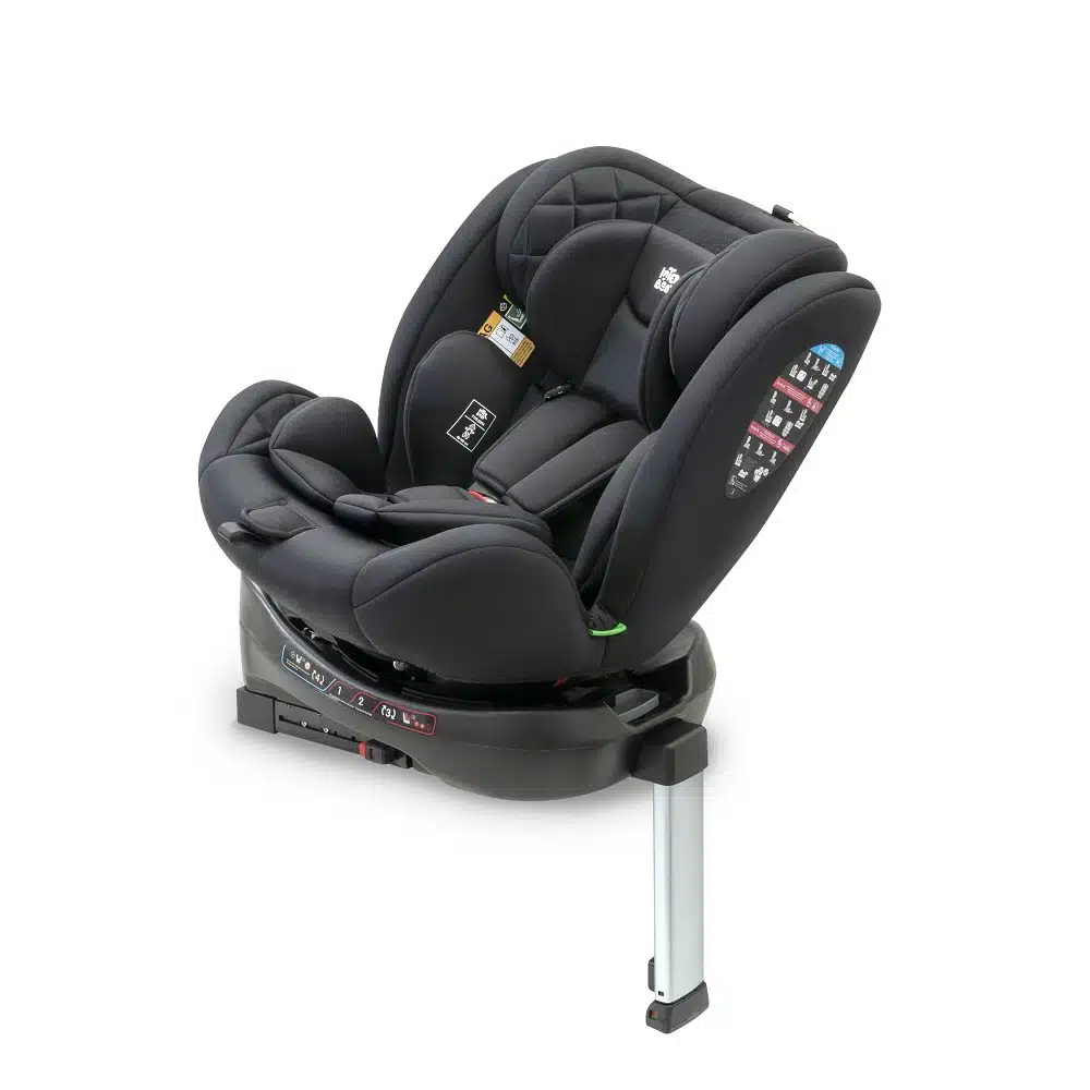 SILLA Auto Coche INTERBABY Mod SELLA se014 Negra I SIZE De 40 a 150cm 0 A  36 KG Giratoria 360º Evolutiva ISOFIX bebe niñoa