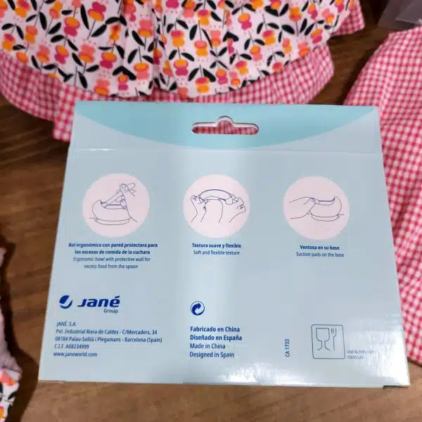 .silicone-dinner-set VAJILLA BEBE SILICONA JANE MOD 070231 U09 ROSA PALE JUEGO VAJILLA BEBE SILICONA VENTOSA JANE ADERENTE SEGURIDAD - Imagen 3