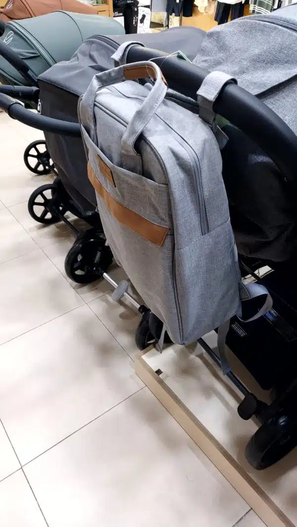 Mochila y Bolso para carrito y sillita paseo JANE Ref. 080131 U05 GRIS Bebe niñoa gran capacidad ligera paseo
