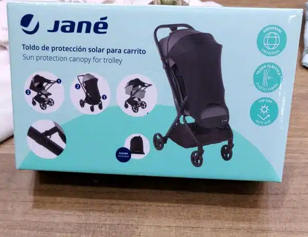 Toldo pantalla de proteccion solar UVA y UVB universal elastica para carrito sillita paseo bebe JANE 80307 C01 Parasol