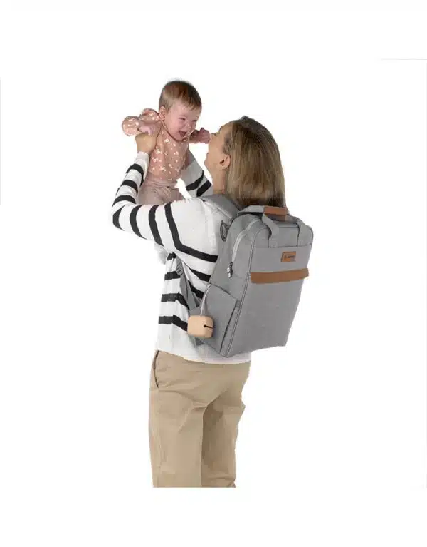 .Mochila para carrito y paseo JANE Ref. 080131 U05 GRIS Bebe niñoa gran capacidad ligera paseo - Imagen 3